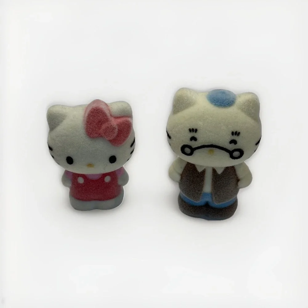 Hello‎ Kitty Sanrio Grandpa And Hello Kitty PVC Figure 2012 Cake Topper 1 5/8